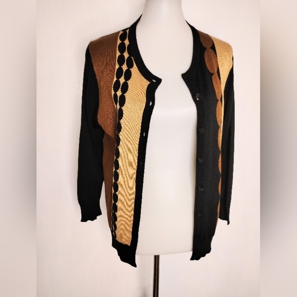RETRO SILK KNIT CARDIGAN - Picture 2 of 7